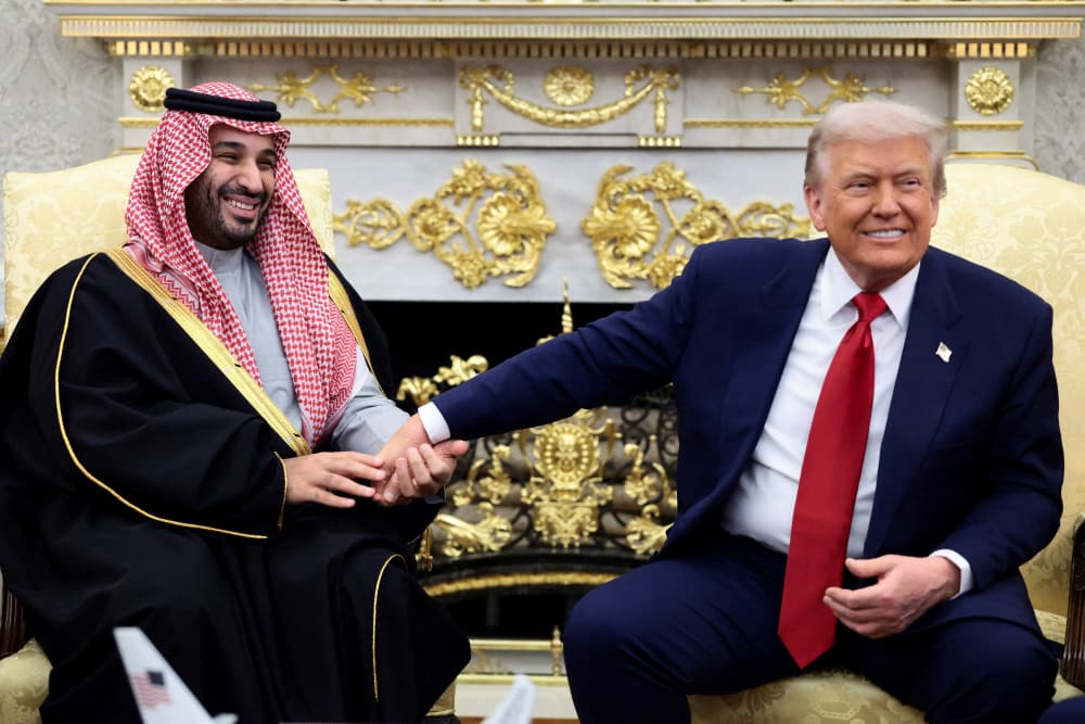 Donald Trump et Mohammed Ben Salmane à la Maison-Blanche.