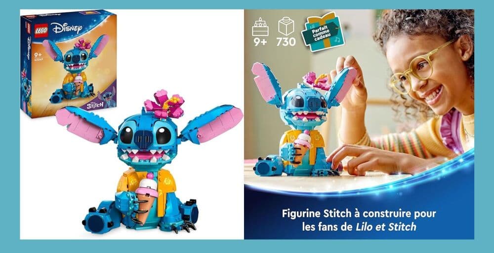 Le set LEGO Disney Stitch en offre spéciale Black Friday pour les fans de Lilo & Stitch