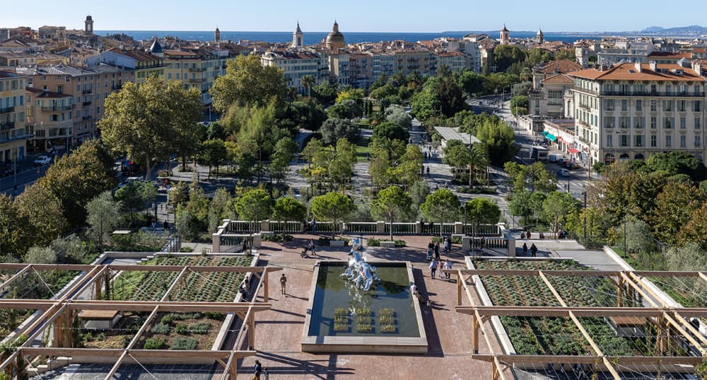 Extension de la Promenade du Paillon sur 8 hectares supplémentaires pour constituer environ 20 hectares sur près de 2 kilomètres linéaires au coeur de Nice.