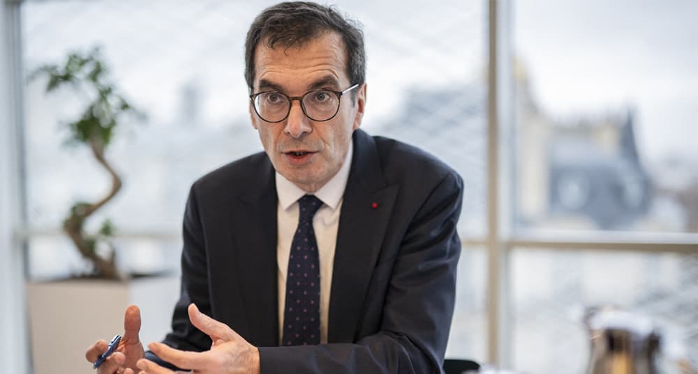Jean-Pierre Farandou, ministre du Travail et des Solidarités à Paris le 28 novembre.