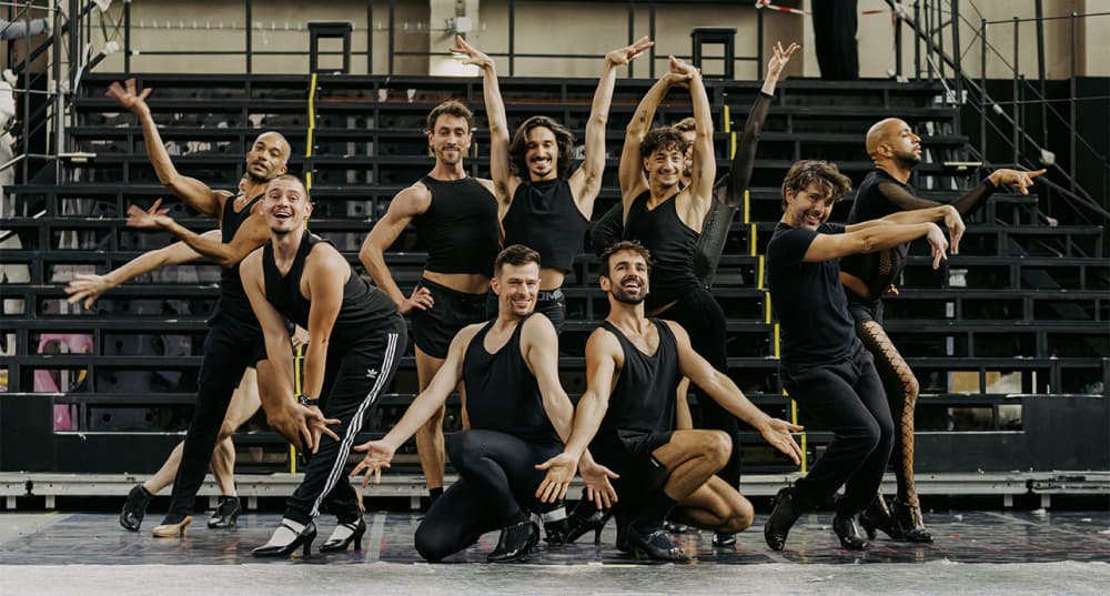 Répétitions de La Cage aux folles au Théâtre du Châtelet.
