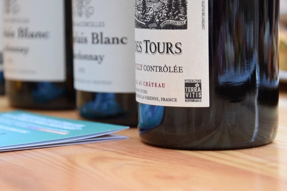 Les bouteilles certifiées Terra Vitis.