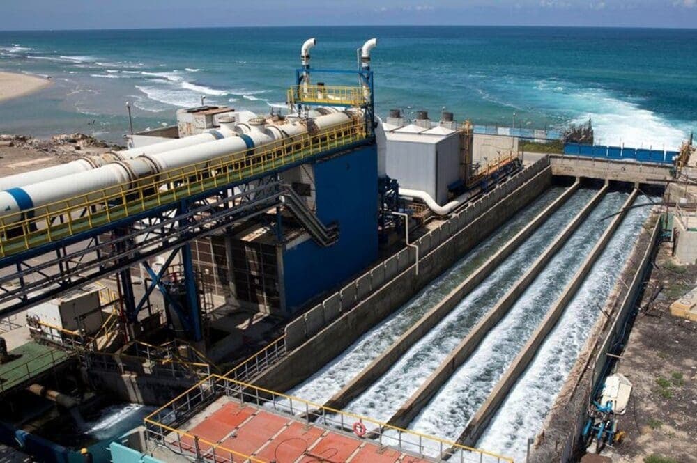 Une station de dessalement d’eau de mer.