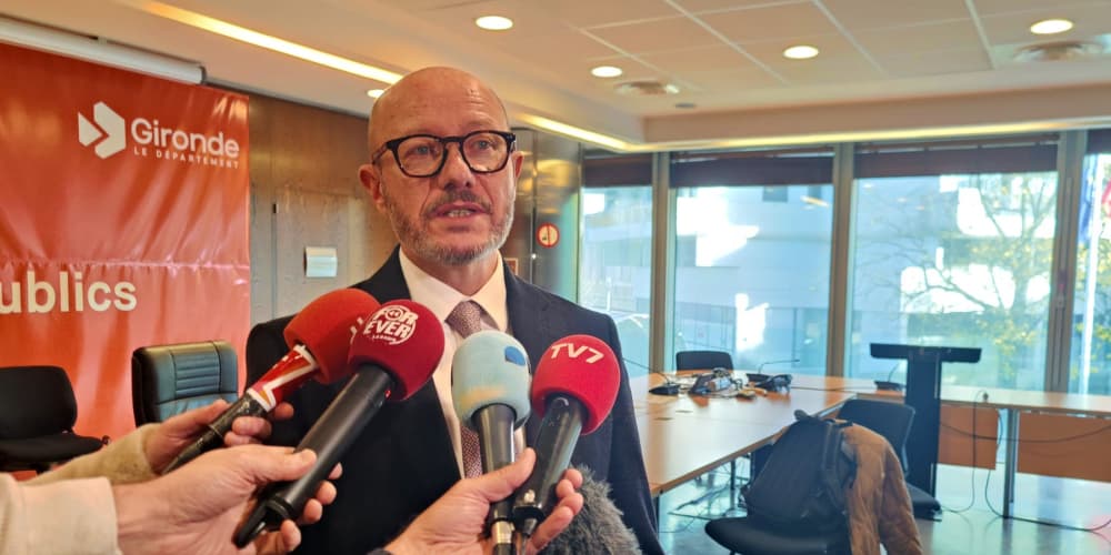 Jean-Luc Gleyze, le président (PS) du Département de la Gironde.
