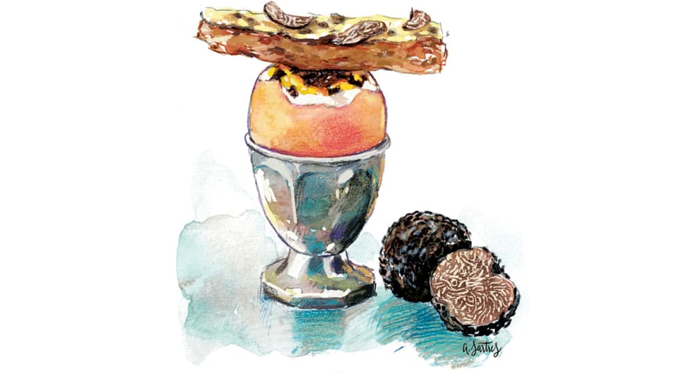 Cette semaine, découvrez l’œuf coque à la truffe.