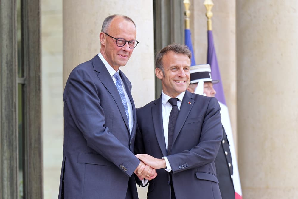 Le chancelier allemand Friedrich Merz s'était montré dubitatif vendredi sur la dissuasion nucléaire européenne évoquée par Emmanuel Macron. (photo d'illustration)