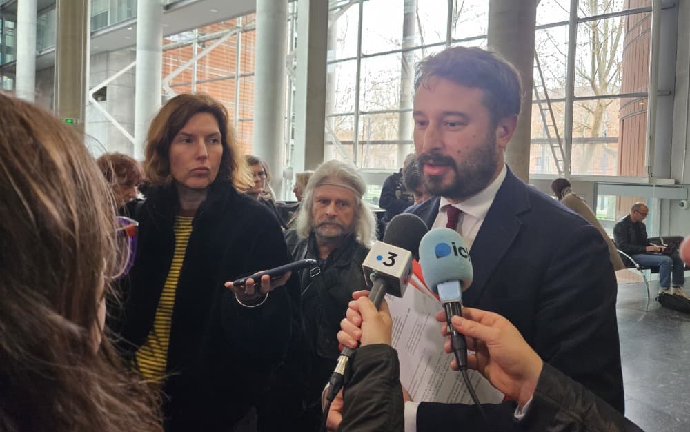 Le préfet du Tarn, Simon Bertoux, à l'issue de l'audience au palais de justice de Toulouse.