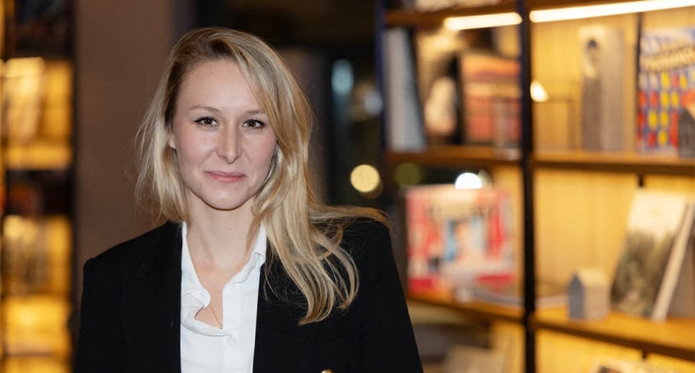 Marion Maréchal lors de son meeting «Identité et Liberté », le 21 mars à Nice.