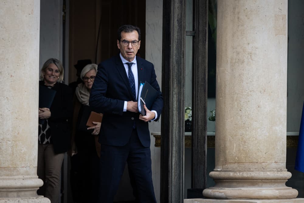 Jean-Pierre Farandou, ministre du Travail, à la sortie d’un Conseil des ministres, le 19 novembre dernier à Paris.