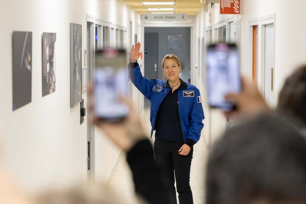 Sophie Adenot au Cnes, à Toulouse.