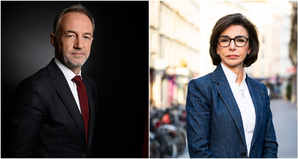 Emmanuel Grégoire et Rachida Dati sont candidats à la mairie de Paris.