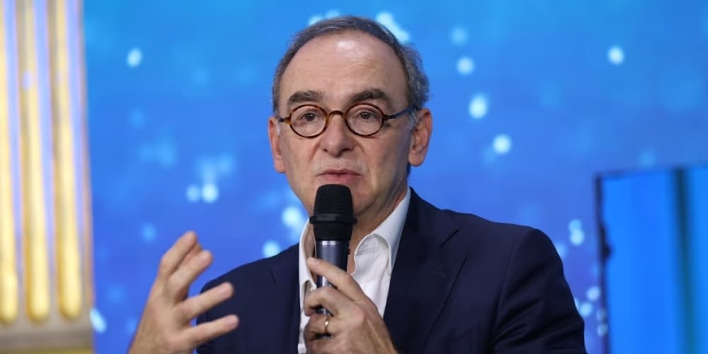Xavier Piechaczyk, président du directoire de RTE, au Forum zéro carbone, organisé par La Tribune à l'Hôtel de ville de Paris, le jeudi 7 décembre 2023.