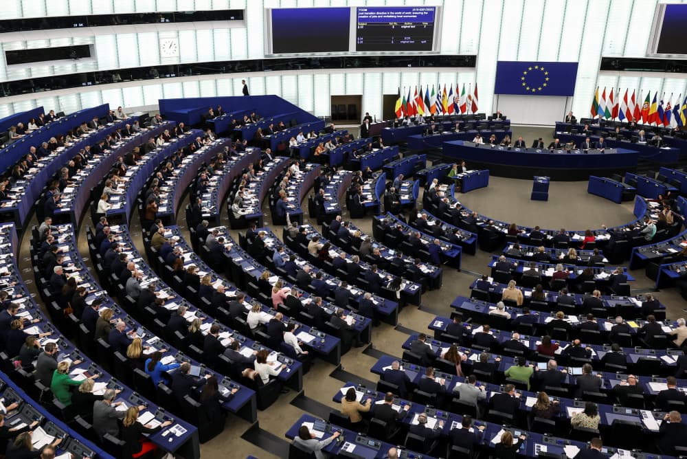 L'hémicycle du Parlement européen à Strasbourg
