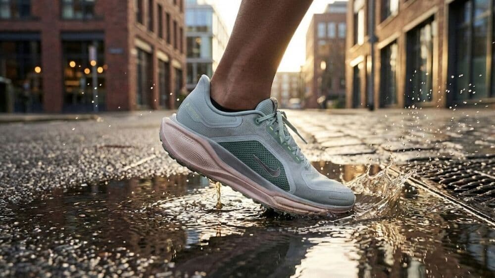 La Nike Pegasus 41 GORE-TEX combine amorti réactif et protection imperméable pour l’hiver.