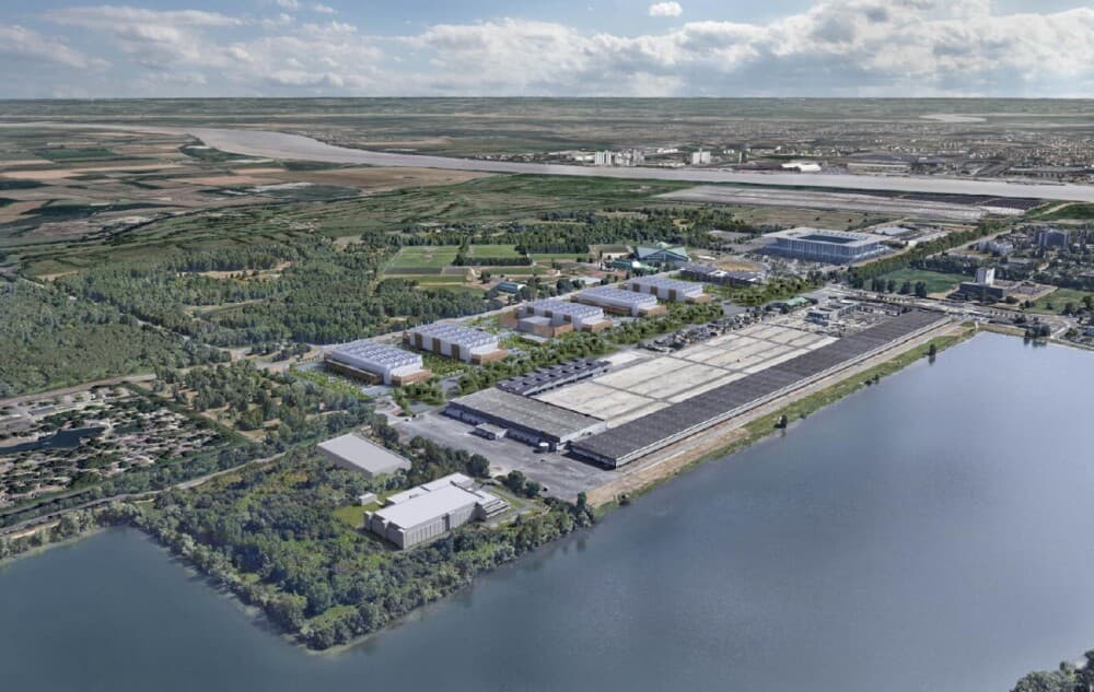 L’implantation des cinq centres de données est envisagée entre le Parc des expositions et le Stade Atlantique, au nord de Bordeaux.