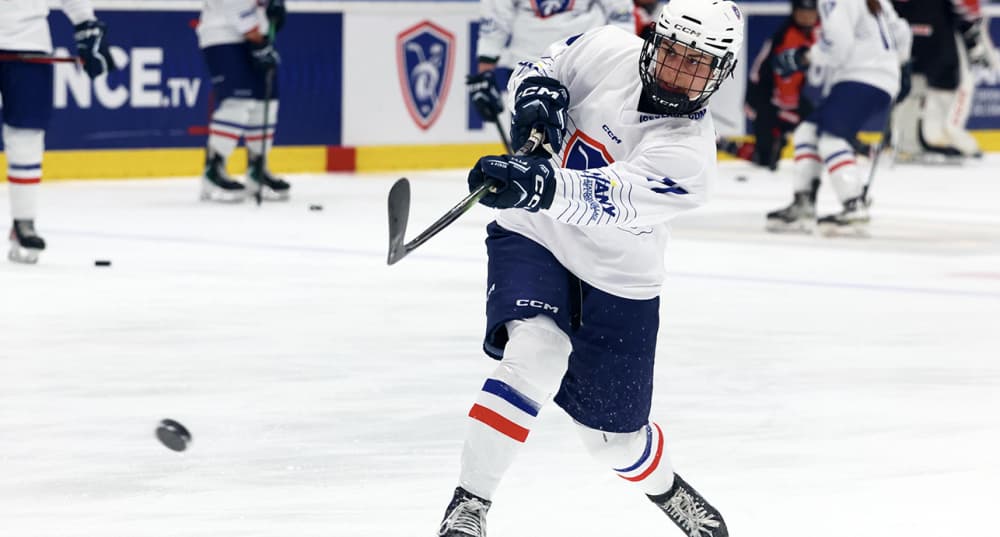 La hockeyeuse Lea Villiot lors du Tournoi des 4 nations, en décembre 2025.