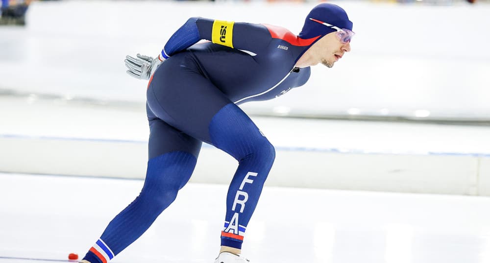 Timothy Loubineaud, à Heerenveen (Pays-Bas), le 6 décembre 2025.