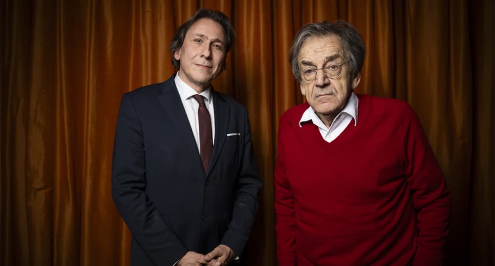 Alain Finkielkraut et Jerome Guedj à Paris, le 10 février 2026.