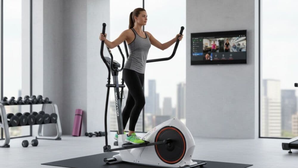 Le Moovyoo Spectre 2.0 est un vélo elliptique compact et silencieux, idéal pour s’entraîner à la maison.