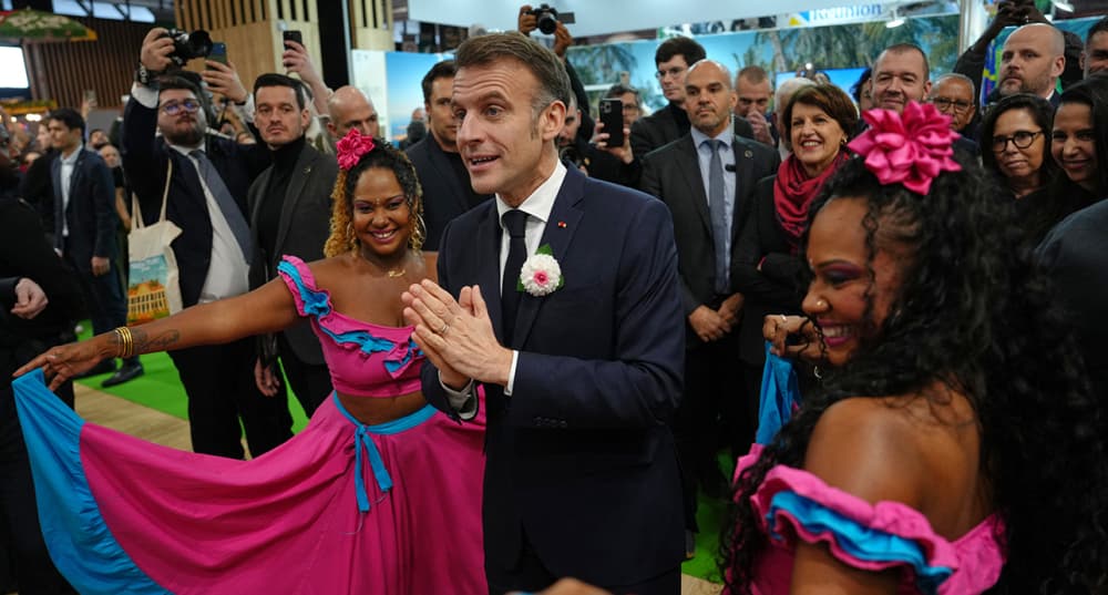 Emmanuel Macron lors de l'ouverture du Salon de l'Agriculture 2026, le 21 février.