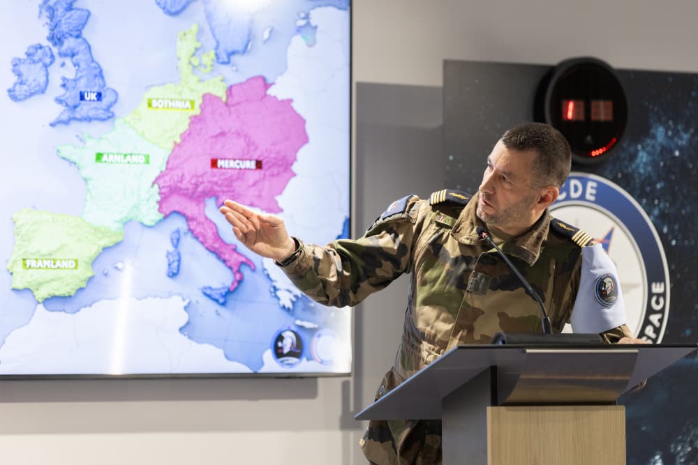 L'exercice Spartex s'est tenu dans les nouveaux locaux du commandement de l'espace à Toulouse.