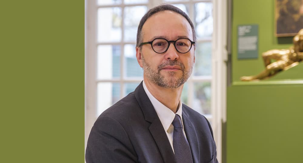 Alexandre Gady, directeur de la Mission de préfiguration du musée du Grand Siècle, au Petit Château de Sceaux, en décembre 2022