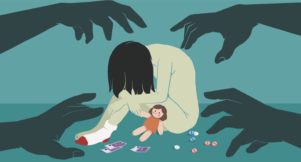 En France, près de 20 000 jeunes filles mineures seraient exploitées sexuellement.