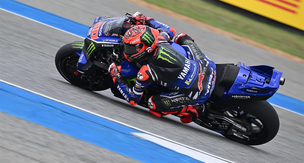 Fabio Quartararo lors des essais du grand prix de Thaïlande.
