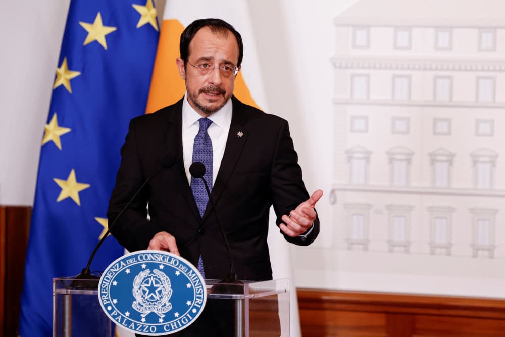 Le président chypriote Nikos Christodoulides.