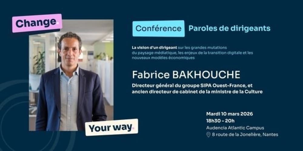 Conférence Audencia " Paroles de dirigeants " avec F. Bakhouche