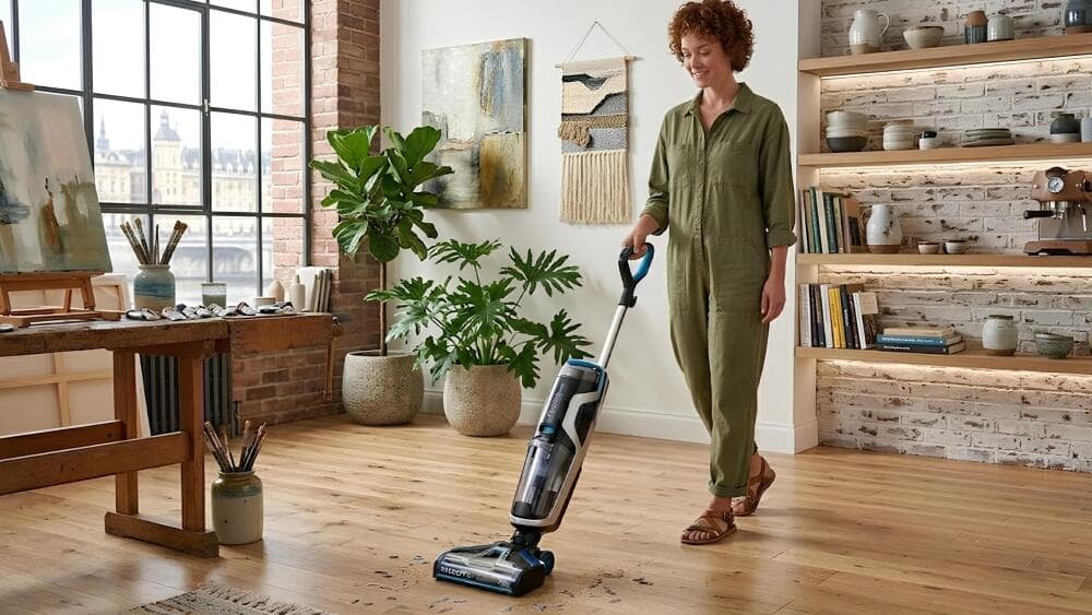 Avec un réservoir d’environ 700 à 800 ml, un bon aspirateur laveur peut nettoyer jusqu’à 80 à 100 m² en une seule session, sans avoir à refaire le plein d’eau.