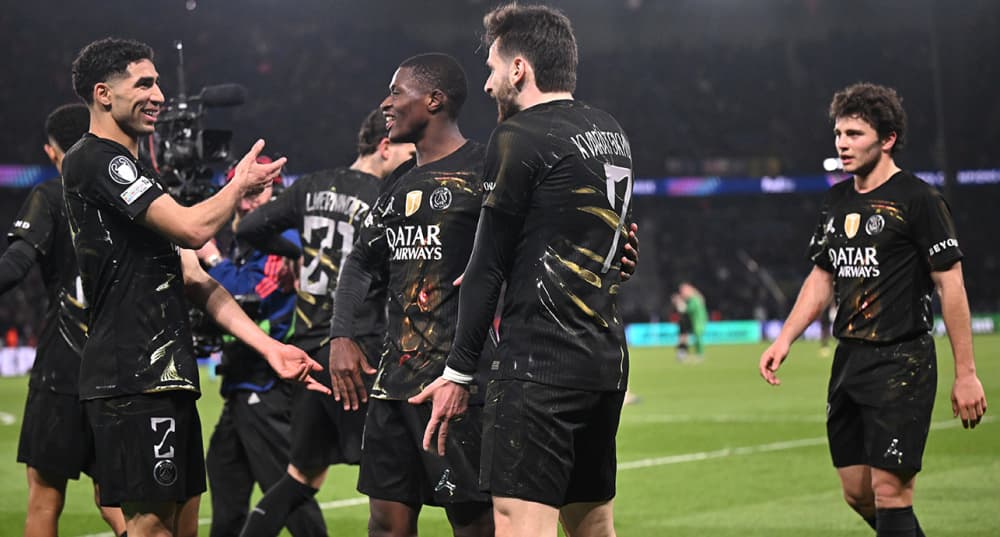 Achraf Hakimi et Nuno Mendes du PSG.