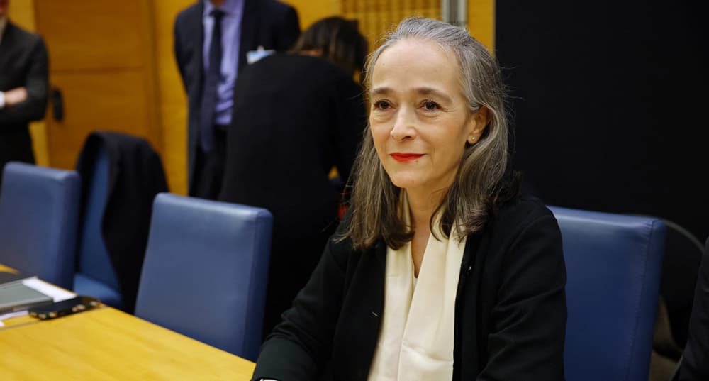 Delphine Ernotte-Cunci, PDG de France Télévisions, à l'Assemblée nationale, le 18 février 2026.