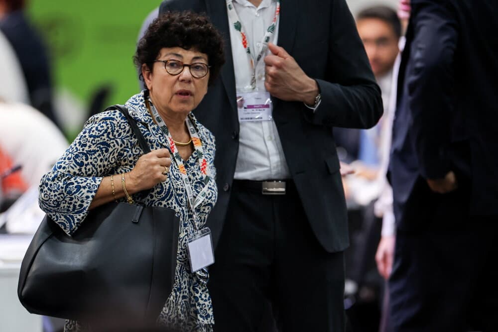 La ministre française de la Transition écologique, à la COP30, au Brésil, le 21 novembre 2025.