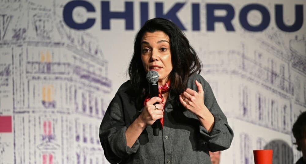 Sophia Chikirou (LFI) à La Bellevilloise, le 17 mars à Paris.