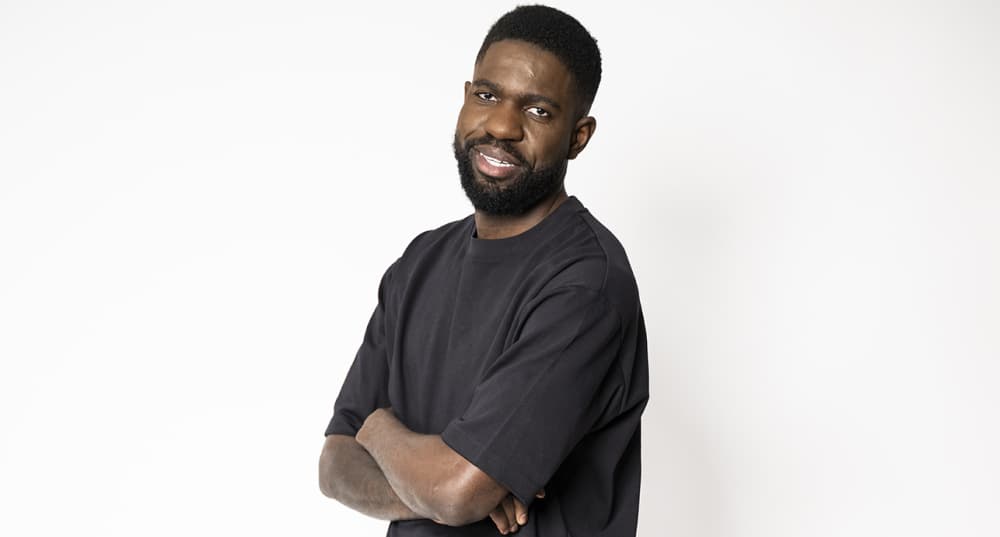 Samuel Umtiti, champion du monde 2018 et consultant RMC.