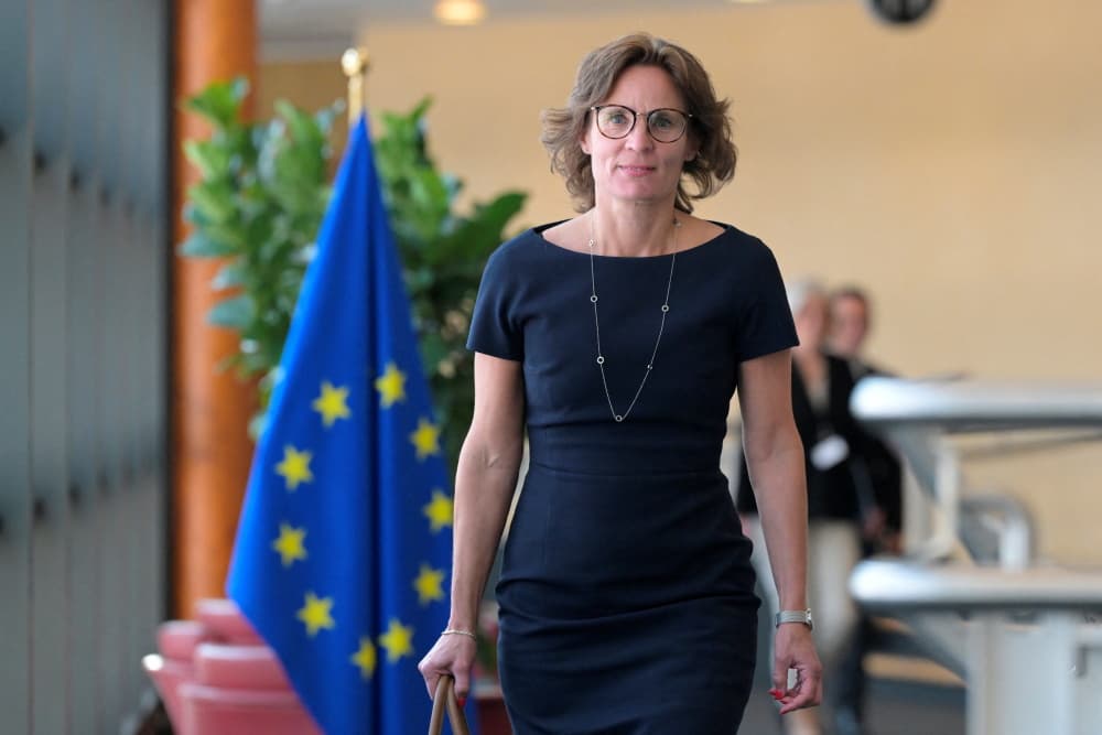 Jessika Roswall, commissaire européenne désignée à l'environnement, à la résilience de l'eau et à l'économie circulaire compétitive, le 18 septembre 2024.