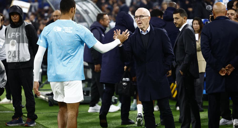 Frank McCourt au vélodrome de Marseille, en 2025.
