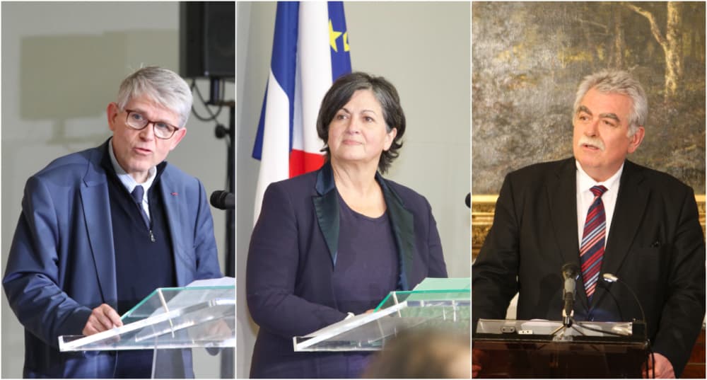 Patrick Hetzel, Christine Arrighi et André Chassaigne.