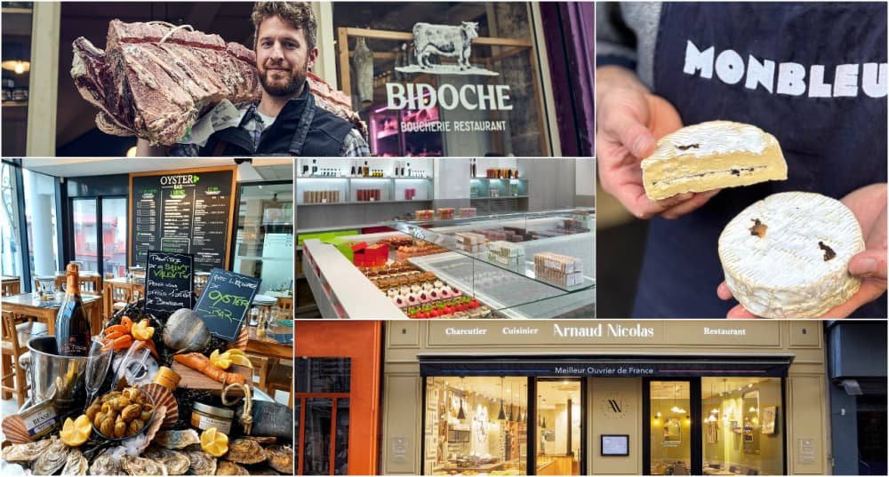 ne entrée chez le charcutier, un plat chez le boucher, un détour iodé au marché, puis fromage et pâtisserie pour finir