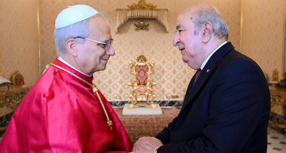 Le pape Léon XIV et le président algérien, Abdelmadjid Tebboune, s'étaient déjà rencontrés au Vatican en juillet 2025.