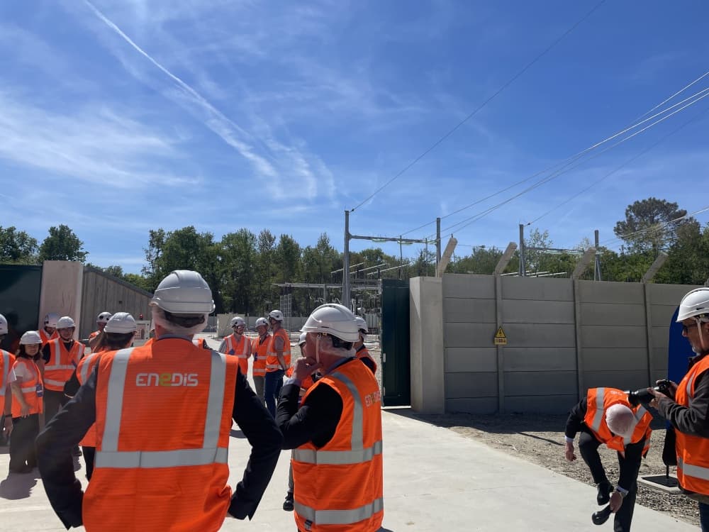 Enedis et RTE ont inauguré en Gironde un poste-source destiné à approivisionner 11 000 foyers, commerces et entreprises en électricité.