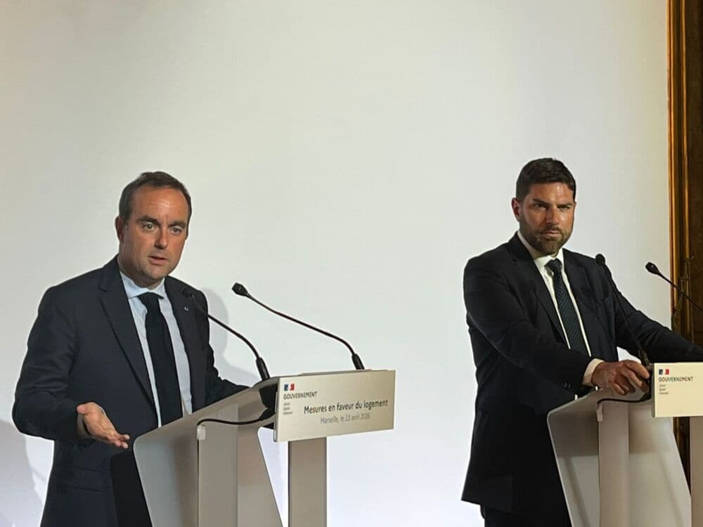A Marseille, Sébastien Lecornu et Vincent Jeanbrun sont venus annoncer un projet de loi sur le logement.