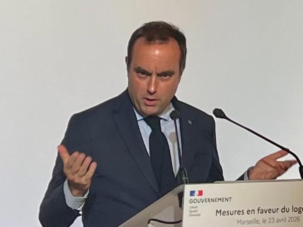 Sébastien Lecornu, en déplacement à Marseille le 24 avril 2026.