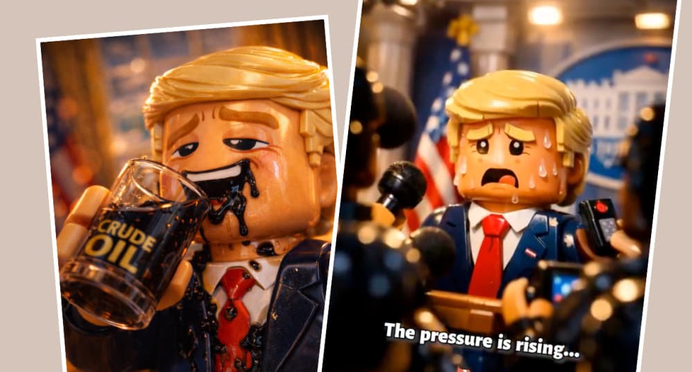 Depuis le début de la guerre, les Iraniens ont trouvé un angle d'attaque particulièrement efficace : ils se moquent des Américains dans des vidéos de ces petites figurines Lego générées par IA.