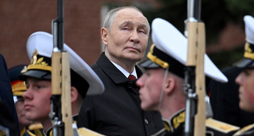 Le président russe Vladimir Poutine lors de la cérémonie du Jour de la victoire, à Moscou, le 9 mai 2026.