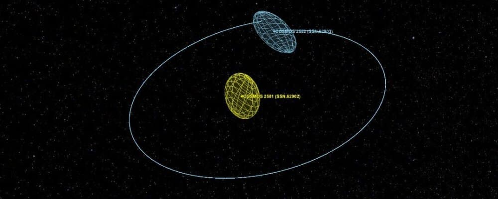Analyse de Comspoc de la danse entre Cosmos 2581 et Cosmos 2583