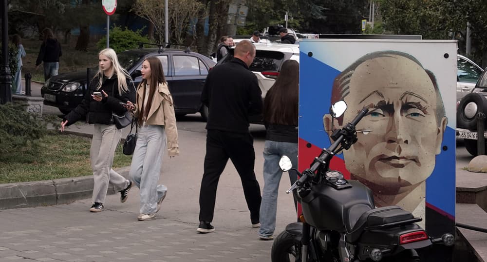 À Simferopol, en Crimée annexée, début mai 2026.
