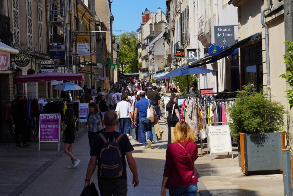 La rue des Godrans à Dijon
