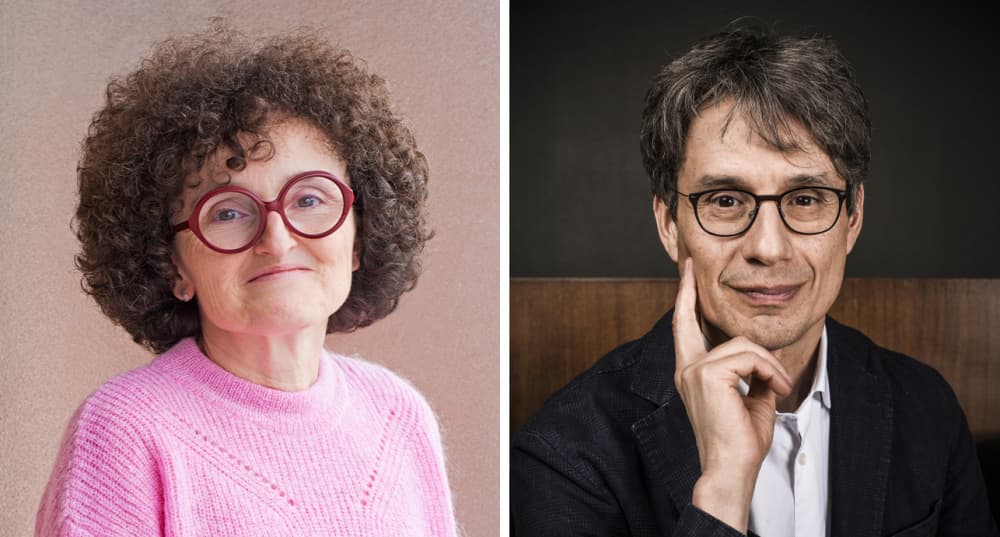 Marie-Hélène Lafon, professeure agrégée et écrivaine française, et Bruno Patino, vice-président d’ARTE GEIE.